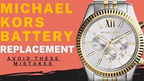 michael kors watch battery replacement price